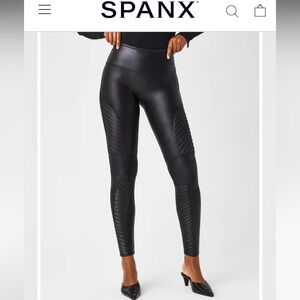 Faux Leather Moro Leggings